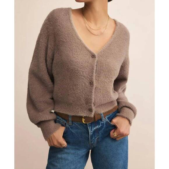 NEW Z SUPPLY sadira fluffy cardigan in moonlight - Picture 1 of 3